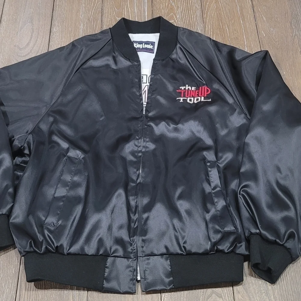 King Louie Satin Bomber Jacket Size XL